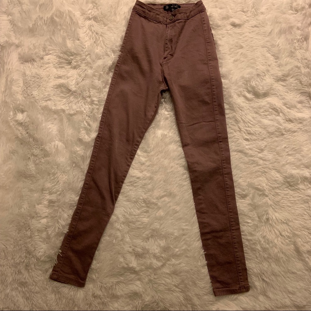 Missguided purple jeans